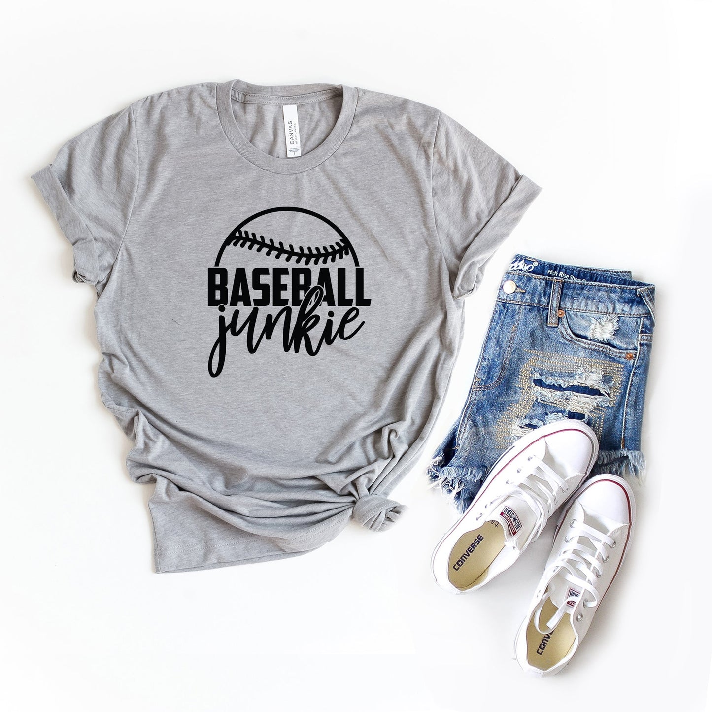 Baseball Junkie  | Short Sleeve Crew Neck