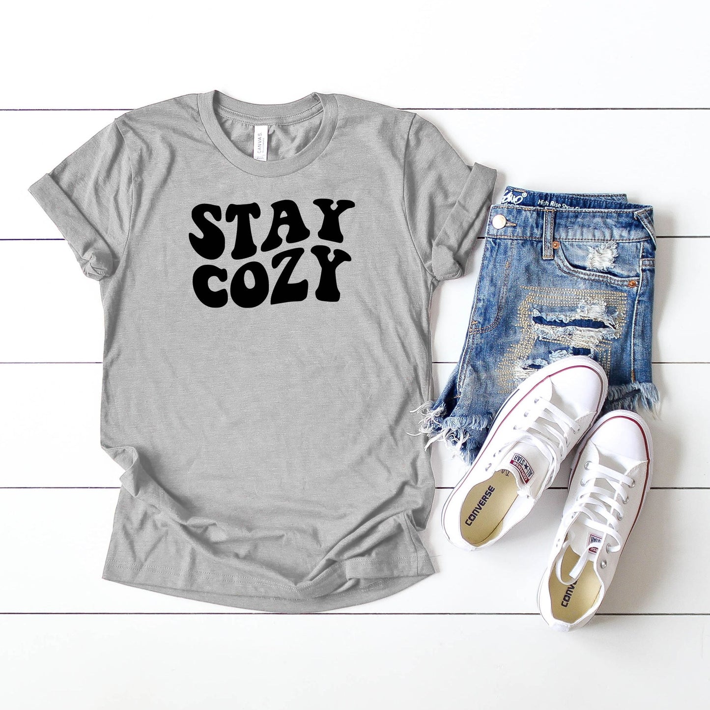 Stay Cozy | Short Sleeve Crew Neck