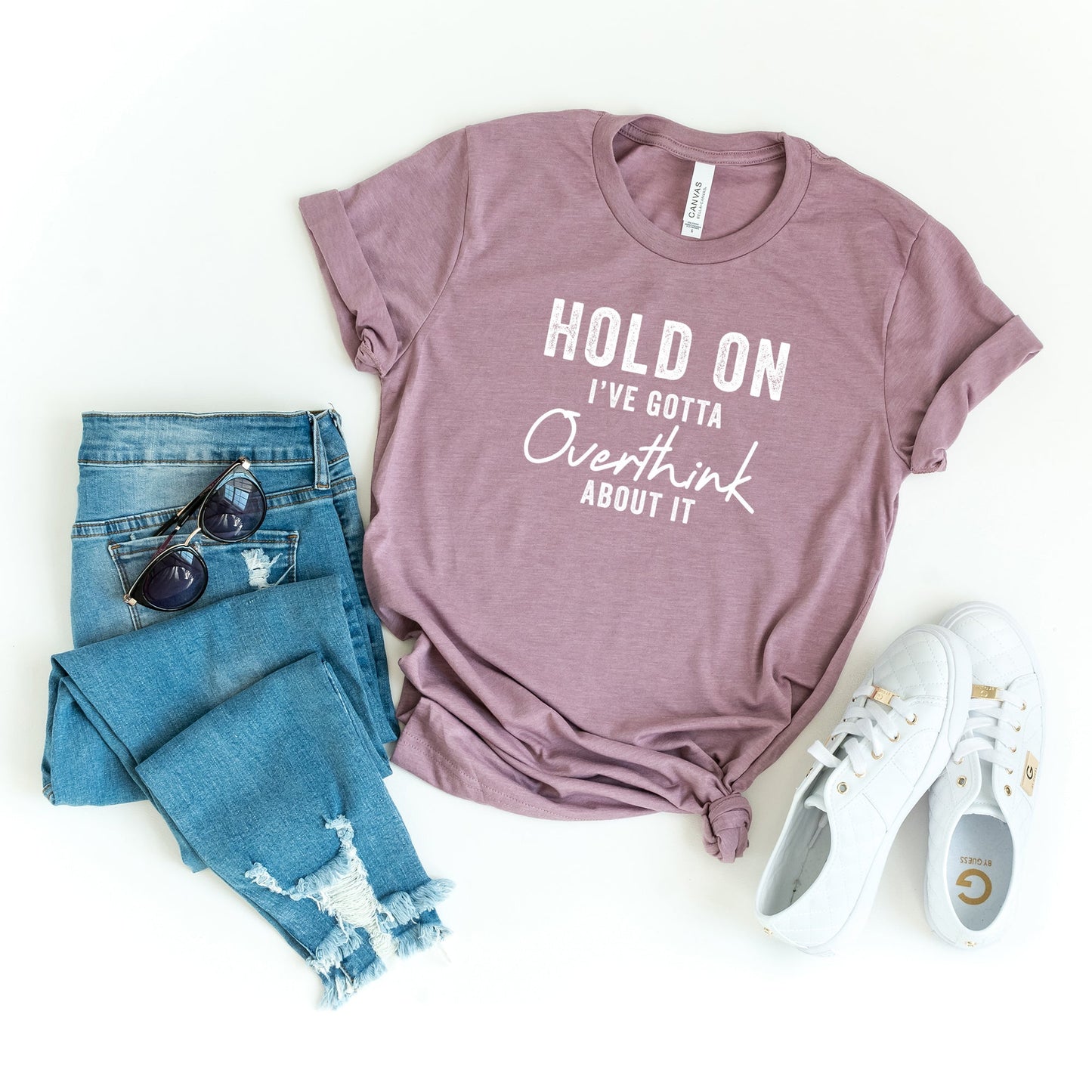 Hold on, I've Got to Overthink about it | Short Sleeve Crew Neck