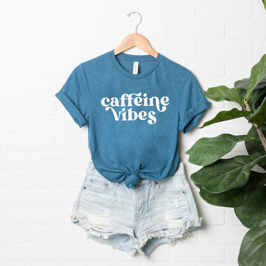 Caffeine Vibes | Short Sleeve Crew Neck