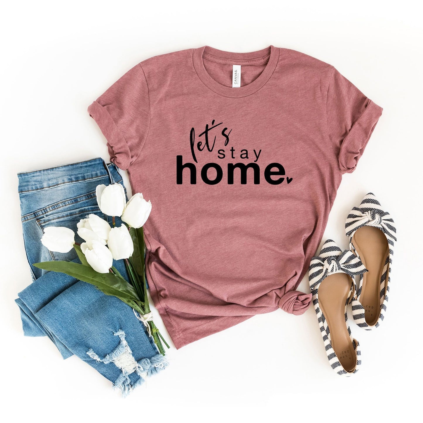 Let's Stay Home | Short Sleeve Graphic Tee