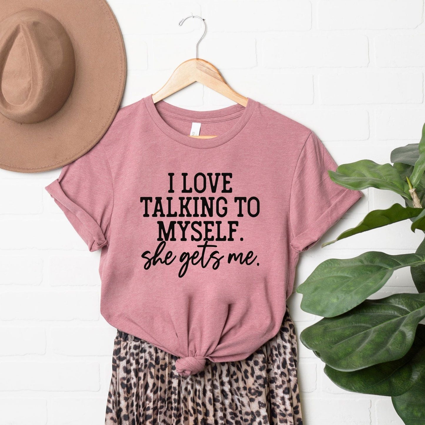 I Love Talking To Myself | Short Sleeve Crew Neck