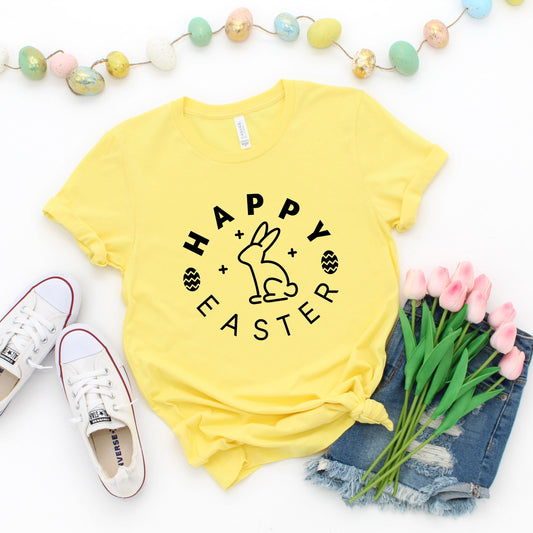 Happy Easter Eggs | Short Sleeve Crew Neck