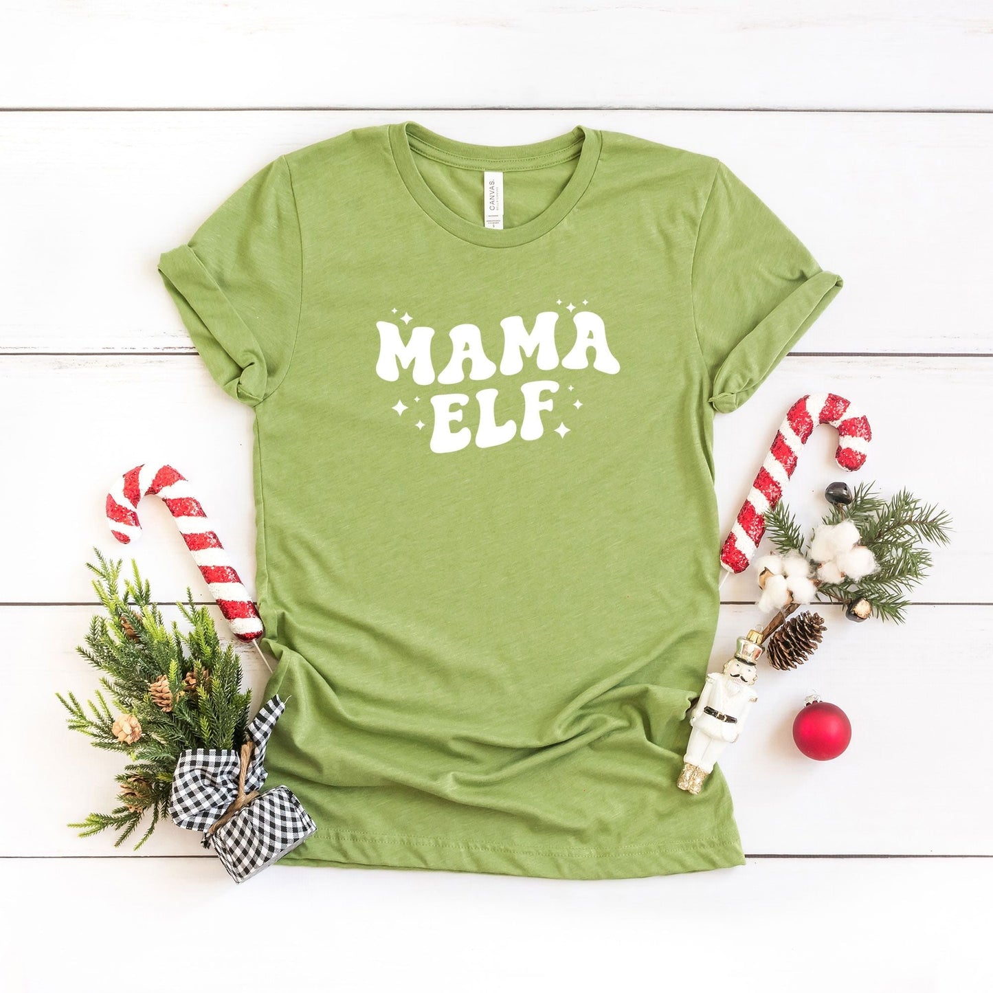 Mama Elf | Short Sleeve Crew Neck
