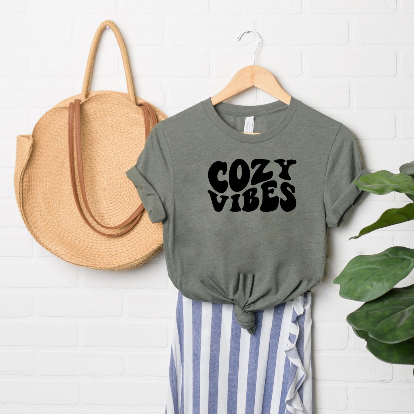 Cozy Vibes | Short Sleeve Crew Neck